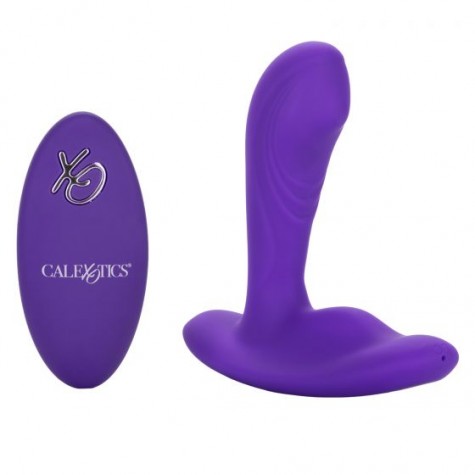 Фиолетовый вибромассажёр простаты Silicone Remote Pinpoint Pleaser