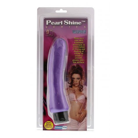 Реалистичный фиолетовый вибратор PEARL SHINE 9 VIBRATOR - 22,8 см.