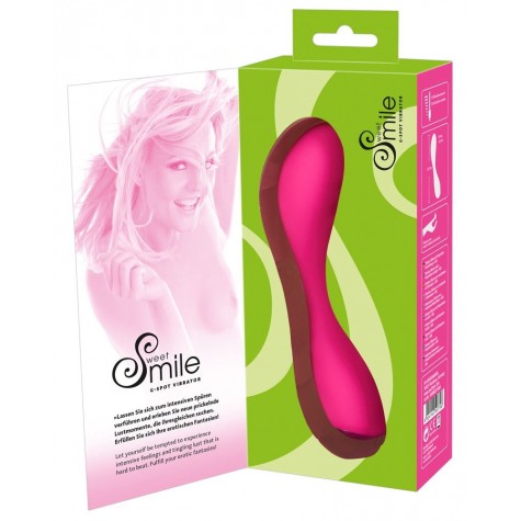 Розовый силиконовый вибратор G-Punkt-Vibrator - 16,7 см.